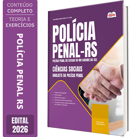 Apostila Polícia Penal RS 2026 Analista da Polícia Penal - Ciências Sociais
