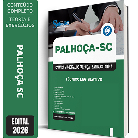 Apostila Câmara de Palhoça SC 2026 - Técnico Legislativo
