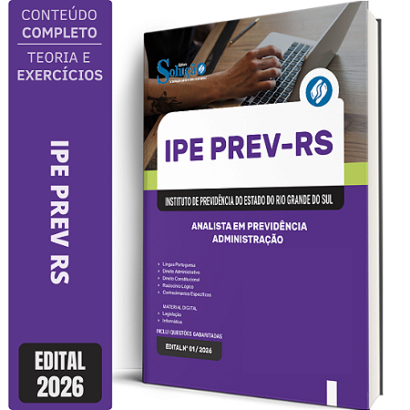 Apostila IPE Prev RS 2026 Analista em Previdência - Administração
