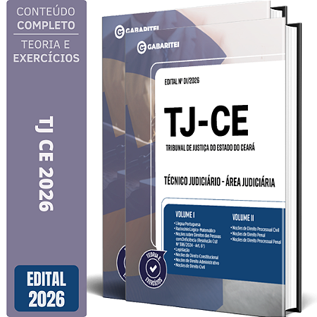 Apostila TJ CE Técnico Judiciário 2026 - Área Judiciária