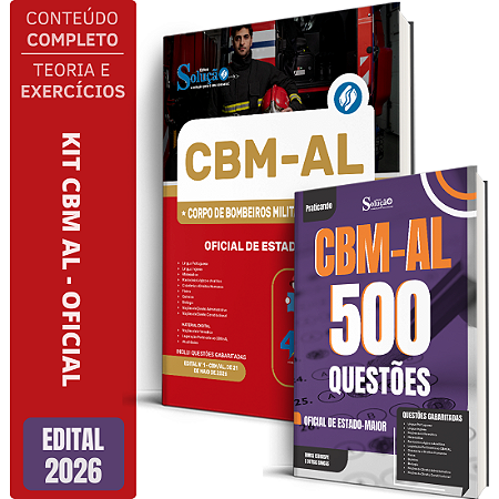 Kit Apostila CBM AL 2026 - Oficial De Estado Maior + Questões