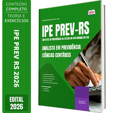 Apostila IPE Prev RS 2026 Analista em Previdência - Ciências Contábeis