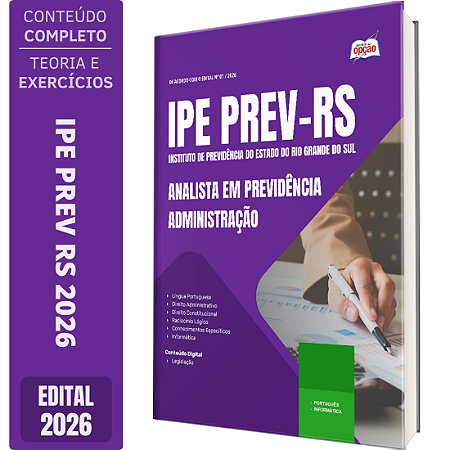 Apostila IPE Prev RS 2026 Analista em Previdência - Administração