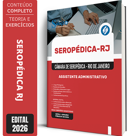 Apostila Câmara de Seropédica RJ 2026 - Assistente Administrativo