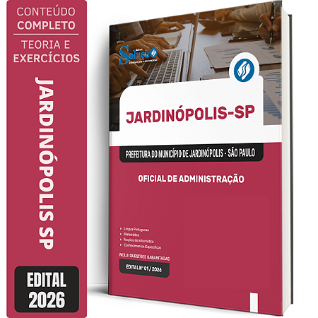 Apostila Prefeitura de Jardinópolis SP 2026 - Oficial de Administração