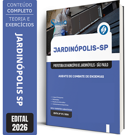 Apostila Prefeitura de Jardinópolis SP 2026 - Agente de Combate de Endemias