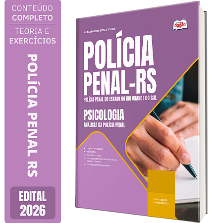 Apostila PP RS Analista da Polícia Penal RS - Psicologia - Edital 2026