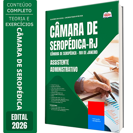 Apostila Câmara de Seropédica RJ 2026 - Assistente Administrativo