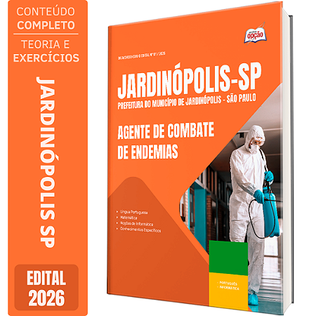 Apostila Prefeitura de Jardinópolis SP 2026 - Agente de Combate de Endemias