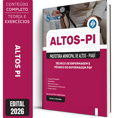 Apostila Altos PI 2026 - Técnico de Enfermagem e Técnico de Enfermagem PSF