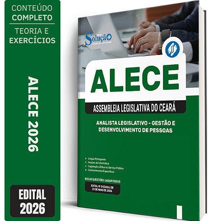 Apostila ALECE 2026 Analista Legislativo - Gestão e Desenvolvimento de Pessoas