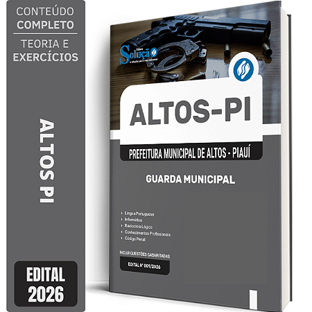 Apostila Prefeitura de Altos PI 2026 - Guarda Municipal
