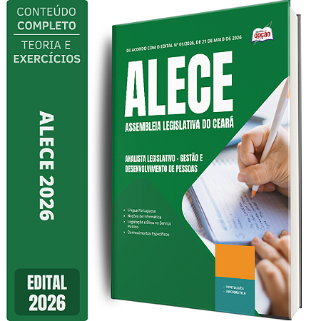 Apostila ALECE 2026 Analista Legislativo - Gestão e Desenvolvimento de Pessoas