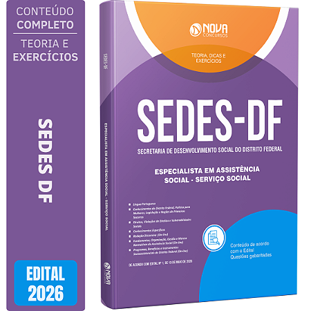 Apostila SEDES DF 2026 - Serviço Social