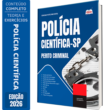 Apostila Polícia Científica SP 2026 - Perito Criminal