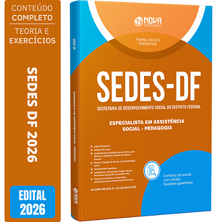 Apostila SEDES DF 2026 - Pedagogia