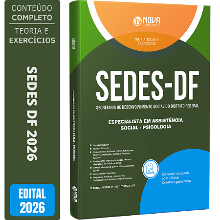 Apostila SEDES DF 2026 - Psicologia