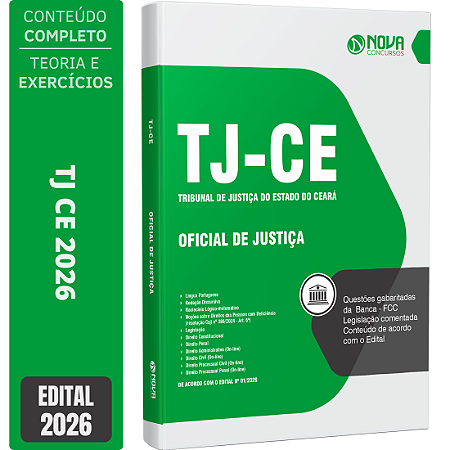Apostila TJ CE 2026 - Oficial de Justiça