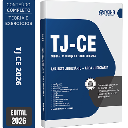 Apostila TJ CE 2026 Analista Judiciário – Área Judiciária