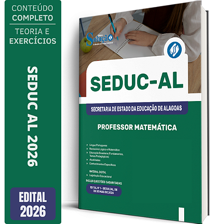 Apostila SEDUC AL 2026 - Professor Matemática