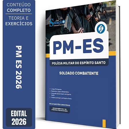Apostila PM ES 2026 - Soldado Combatente