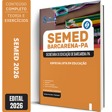 Apostila SEMED Barcarena PA 2026 - Especialista em Educação