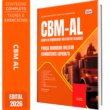 Apostila CBM AL 2026 - Praça Bombeiro Militar Combatente