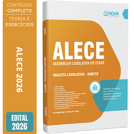 Apostila ALECE 2026 Analista Legislativo - Direito