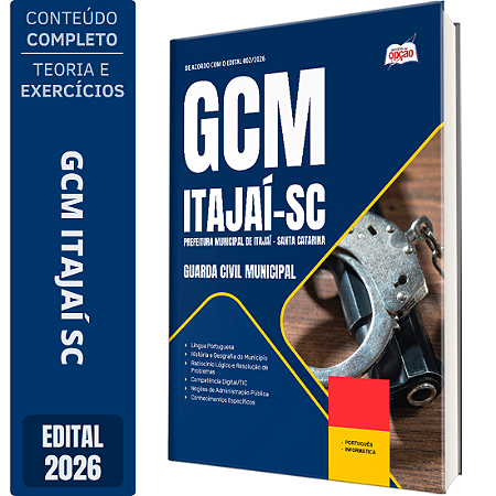 Apostila Prefeitura de Itajaí SC 2026 GCM - Guarda Municipal