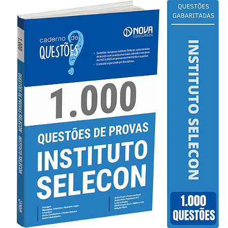 Livro 1.000 Questões Gabaritadas do Instituto SELECON