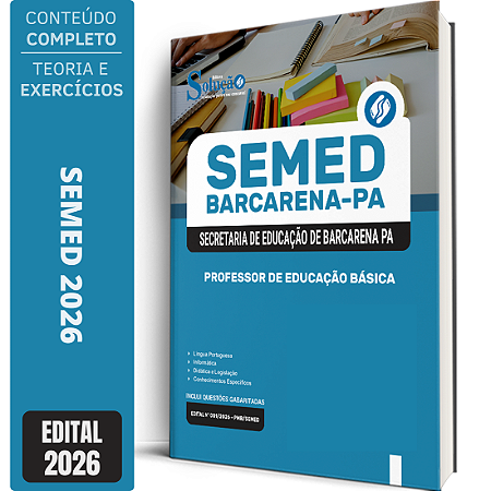 Apostila SEMED Barcarena PA 2026 - Professor de Educação Básica