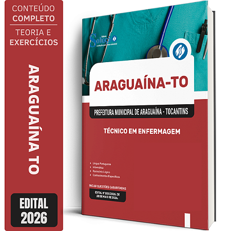 Apostila Prefeitura de Araguaína TO 2026 - Técnico em Enfermagem