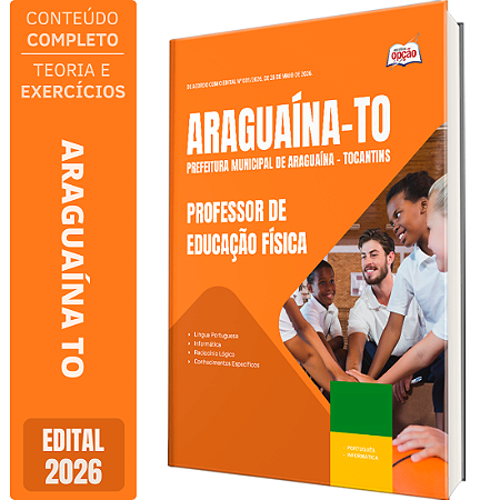 Apostila Prefeitura de Araguaína TO 2026 - Professor de Educação Física