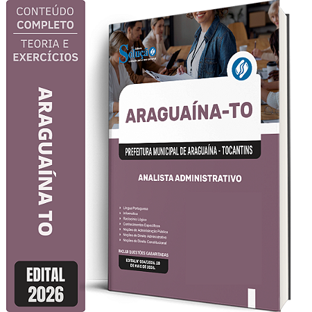 Apostila Prefeitura de Araguaína TO 2026 - Analista Administrativo