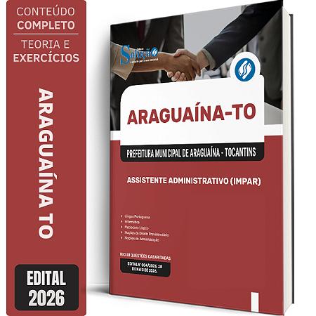 Apostila Prefeitura de Araguaína TO 2026 - Assistente Administrativo (IMPAR)