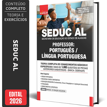 Apostila SEDUC AL 2026 - Professor: Língua Portuguesa