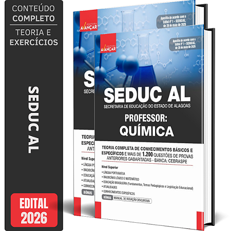 Apostila SEDUC AL 2026 - Professor Química
