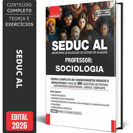 Apostila SEDUC AL 2026 - Professor Sociologia