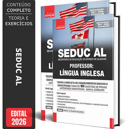 Apostila SEDUC AL 2026 - Professor Língua Inglesa