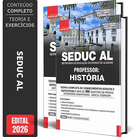 Apostila SEDUC AL 2026 - Professor História