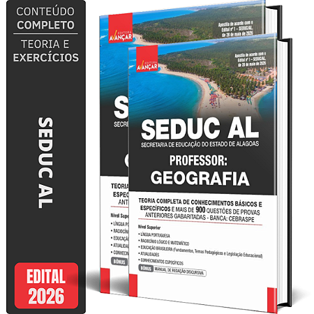 Apostila SEDUC AL 2026 - Professor Geografia
