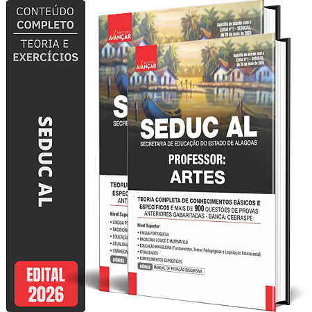 Apostila Seduc AL 2026 - Professor Artes