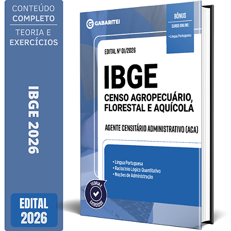 Apostila IBGE 2026 - Agente Censitário Administrativo (ACA)