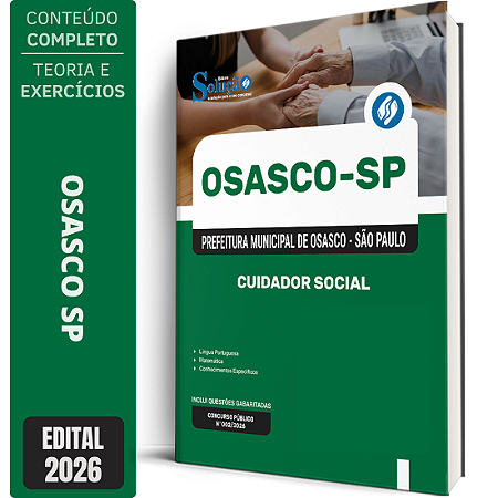Apostila Prefeitura de Osasco SP 2026 - Cuidador Social
