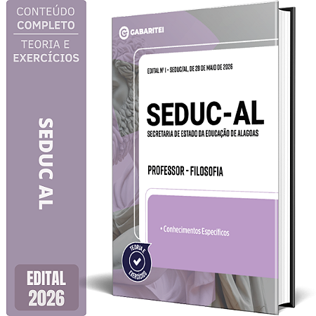 Apostila SEDUC AL 2026 Professor - Filosofia