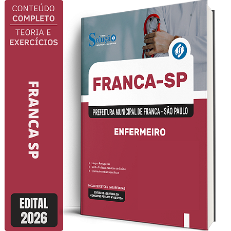 Apostila Prefeitura de Franca SP 2026 - Enfermeiro