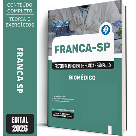 Apostila Prefeitura de Franca SP 2026 - Biomédico