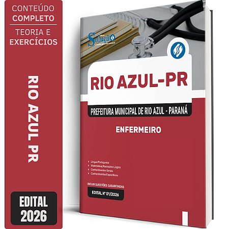 Apostila Prefeitura de Rio Azul PR 2026 - Enfermeiro