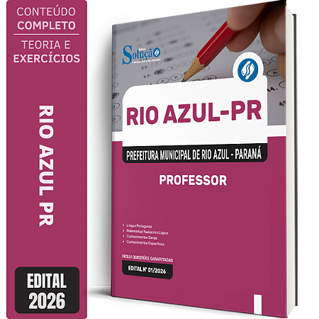 Apostila Prefeitura de Rio Azul PR 2026 - Professor