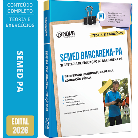 Apostila SEMED Barcarena PA 2026 Professor Licenciatura Plena - Educação Física